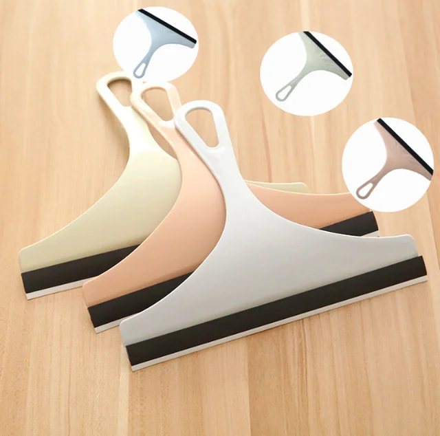 Picture of 1 Pcs Shower Squeegee for Shower Doors Bathroom Mirror Cleaner wiper Scrape Window Household Window Cleaning Artifact Retractable Window Cleaning Tool  Car Windshield Heavy Duty Window Scrubber