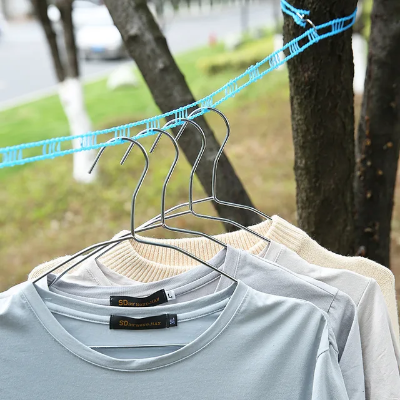 Picture of 5 Meter (16 Feet ) Strength Nylon Non-slip Drying Rack Rope Clothesline Outdoor Windproof Adjustable  With Hook Clothesline