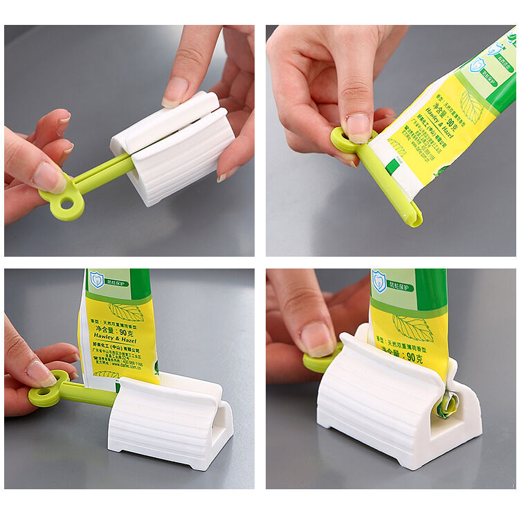Picture of 1 Pcs Manual Toothpaste Squeezer Bathroom Supplies Roller Dispenser Squeezer Lazy Sample Facial Cleanser Squeezer Toothpaste Clip Creative Squeezer Dye Tube Wringer Bathroom Tool