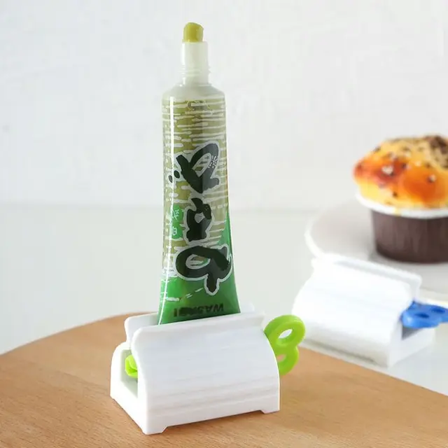 Picture of 1 Pcs Manual Toothpaste Squeezer Bathroom Supplies Roller Dispenser Squeezer Lazy Sample Facial Cleanser Squeezer Toothpaste Clip Creative Squeezer Dye Tube Wringer Bathroom Tool