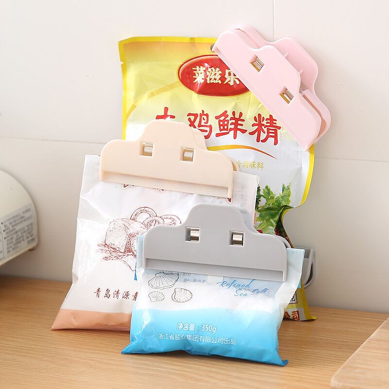 Picture of 3 Pcs Kitchen Snack Sealing Clip Moisture Proof Snack Plastic Food Sealing Clip