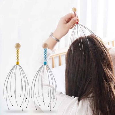 Picture of 1 Pcs Head Relax Massager Healing Neck Claw Massage Pain Relief Octopus Scalp Relax Spa Headache Stimulate Blood Circulate Scalp Relaxation Tool