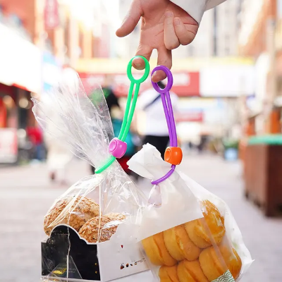 Picture of 5 Pcs Snack Bag Sealing Strap, Food Bag Clips, Multi-Purpose Sealer hanging Clip protect Food closer