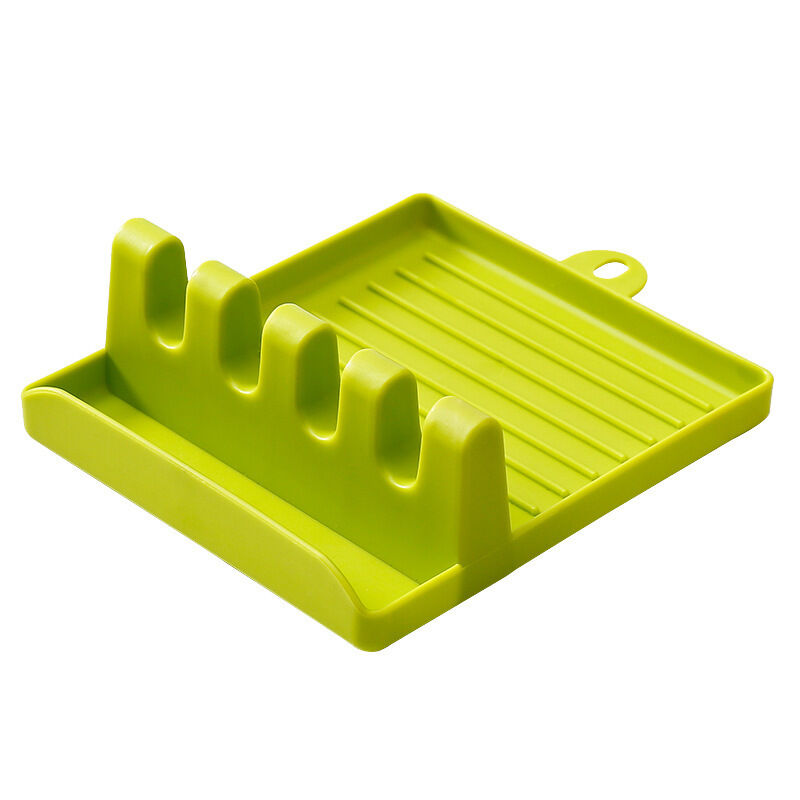 Picture of Kitchen Spoon Holders Pot Lid Rack Pot Lid Cooking Tool Tableware Storage Rack Chopsticks Holder Non-slip Spoons Pad Kitchen Utensil