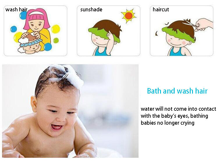Picture of Baby Shower Cap Adjustable Hair Wash Hat