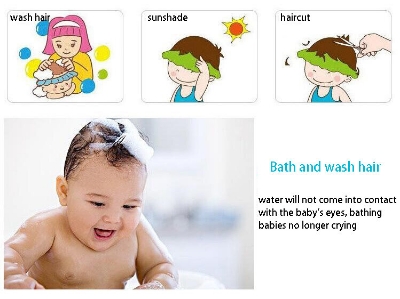 Picture of Baby Shower Cap Adjustable Hair Wash Hat