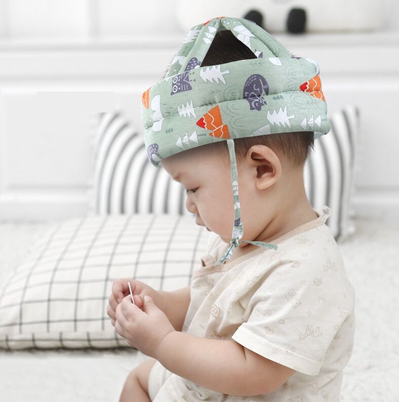 Picture of Baby Safety Helmet Toddler Infant Hat Helmets Learn to Walk Hat Baby Protective Play Helmet Soft Comfortable Harnesses Hat
