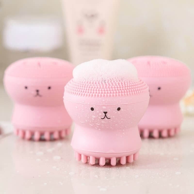 Picture of Silicone Face Cleansing Brush Facial Octopus Shape Deep Pore Exfoliating Blackhead Face Scrub Washing Brush Makeup Tool