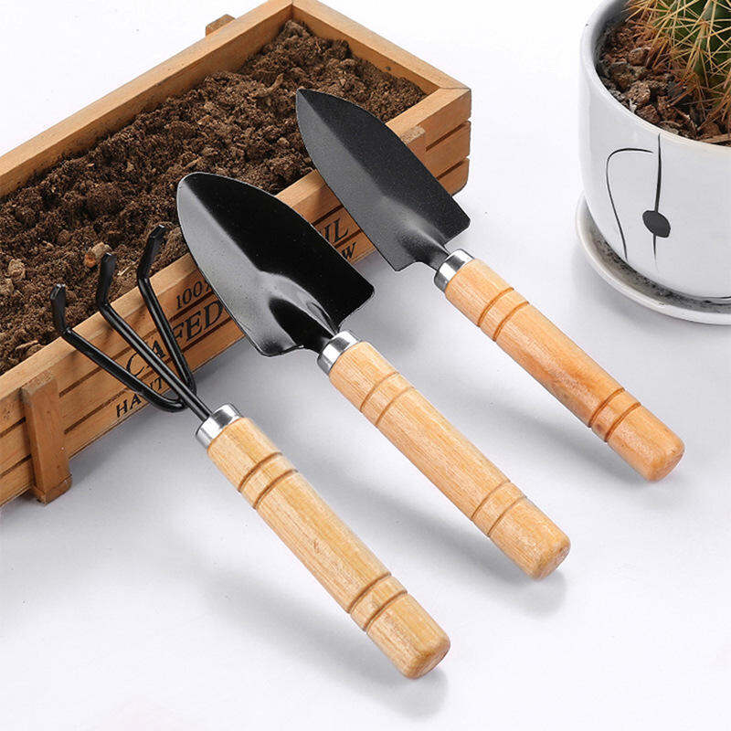 Picture of 3Pcs Set Gardening Tools Raise Flowers Rake Planting Vegetables Flowers Succulent Small Shovel Tool Shovel Potting Supplies