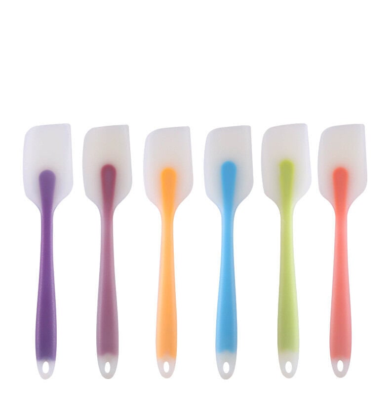 Picture of 1 Pcs Translucence Integrated Silicone Kitchen Baking Spatula Cooking Heat-Resistant Spatulas Non-stick Spatula