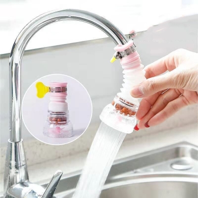Picture of 360 Degree water filter Faucet Extender Water Saving Splash-proof Kitchen Faucets Water Filter Cartridge and Carbon Block