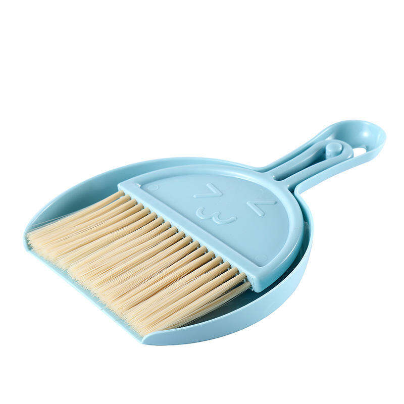Picture of Home Desktop Mini Broom and Dustpan Set Computer Debris Cleaning Brush for Desk Small Broom With Dustpan Set For Home School Office Clean Brush