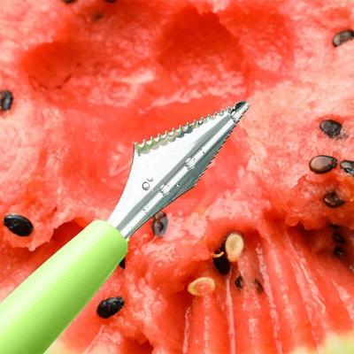 Picture of 2 in 1 Ice Cream Ball Spoon & Melon Baller Stainless Steel Watermelon Carving Knife & Fruit Digging Spoon (1 pcs)