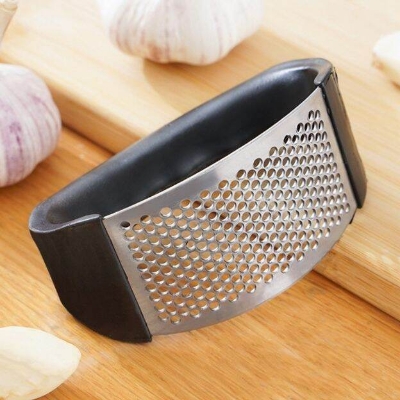 Picture of Stainless Steel Ginger Rocker Chopper & Garlic Crusher Can Opening Press Rocker Garlic Crusher Squeezer Slicer Mincer Chopper Kitchen Gadget with Handle