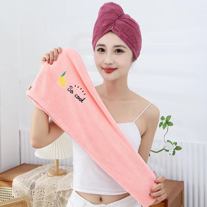 Picture of Women Soft Microfiber Towels Shower Cap Towel Bath Hats for Women Dry Hair Cap Quick Drying Soft for Lady Turban Head Girl Towel