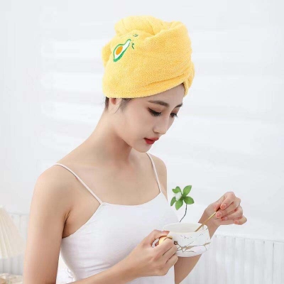 Picture of Women Soft Microfiber Towels Shower Cap Towel Bath Hats for Women Dry Hair Cap Quick Drying Soft for Lady Turban Head Girl Towel