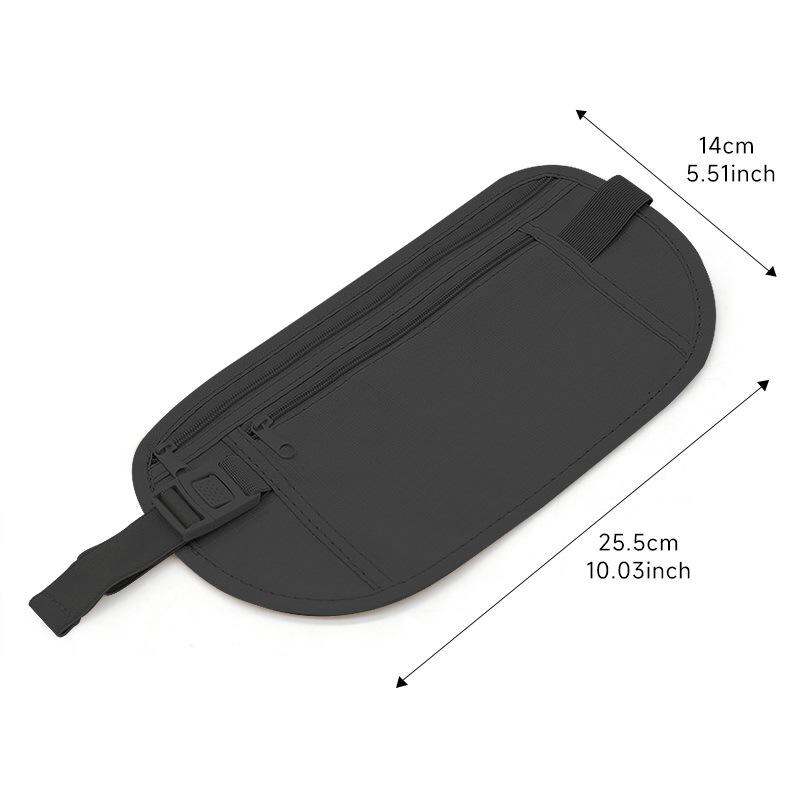 Picture of 1 Pcs Super Outdoor Waist Belt Bag Travel Anti-theft Waist Packs Hidden Under Clothes Belt Wallet Security Travel Pouch