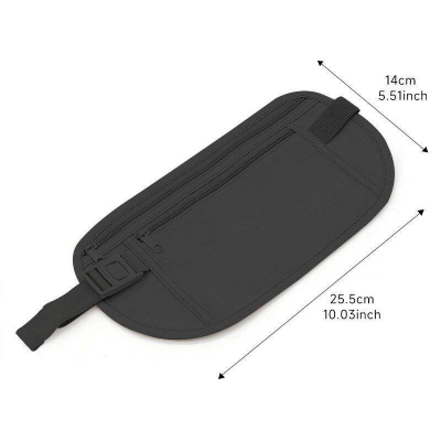 Picture of 1 Pcs Super Outdoor Waist Belt Bag Travel Anti-theft Waist Packs Hidden Under Clothes Belt Wallet Security Travel Pouch