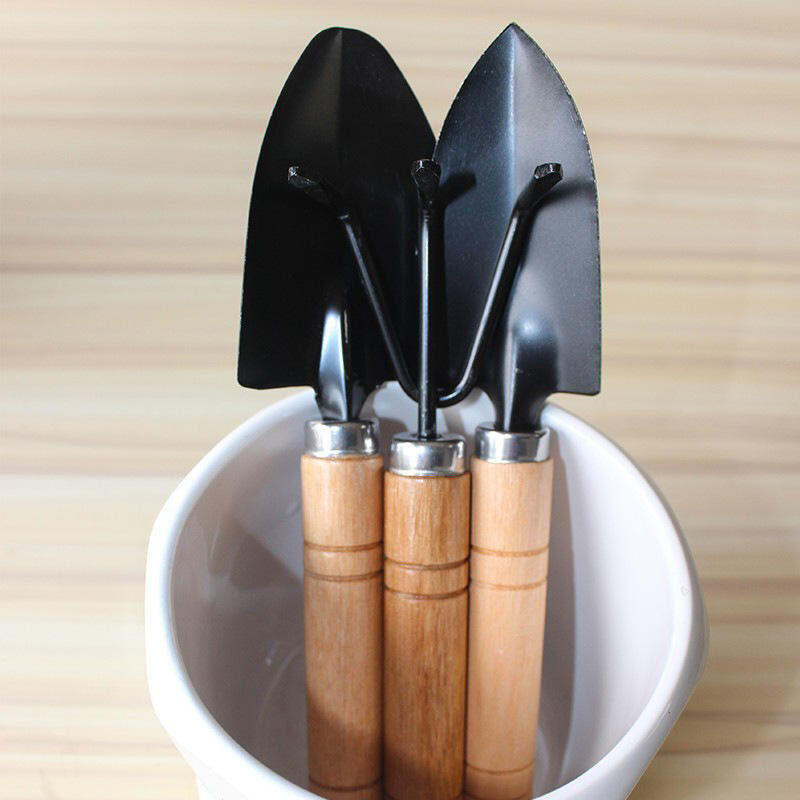 Picture of 3Pcs Set Gardening Tools – Small Shovel, Rake, and Potting Supplies for Flowers, Vegetables, and Succulents