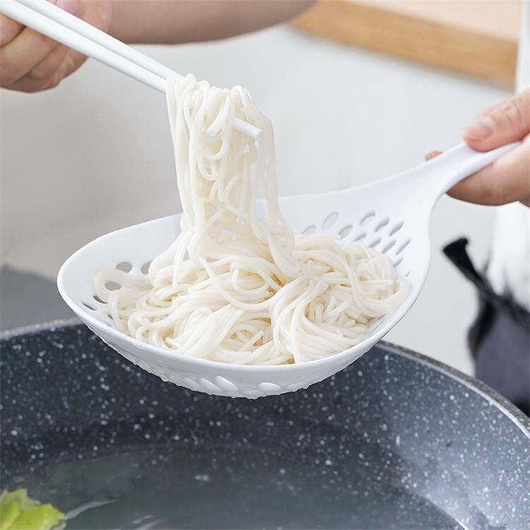 Picture of Large Scoop Colander Strainer, Skimmer Slotted Spoon Thermoplastic Cooking Utensils for Kitchen Baking Heat