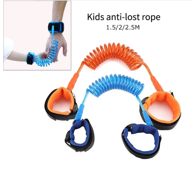 Picture of Baby Harness Anti-Lost Wrist Link Kids Outdoor Walking Hand Belt Wristband Safety Leash for Children