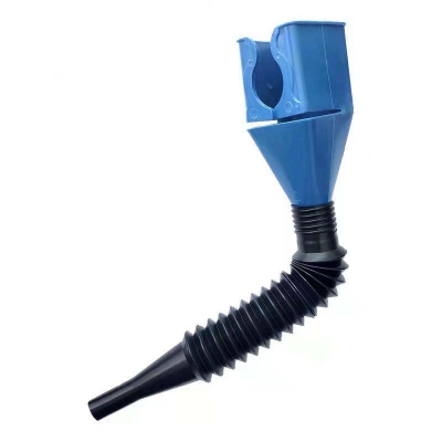 Picture of Flexible Draining Tool Snap Funnel, Universal Plastic Clasp Funnel, Oil Snap for Cars and Motorcycles Car Fuel Funnel Foldable Auto Fuel Funnels Set Engine Oil Refueling Tool