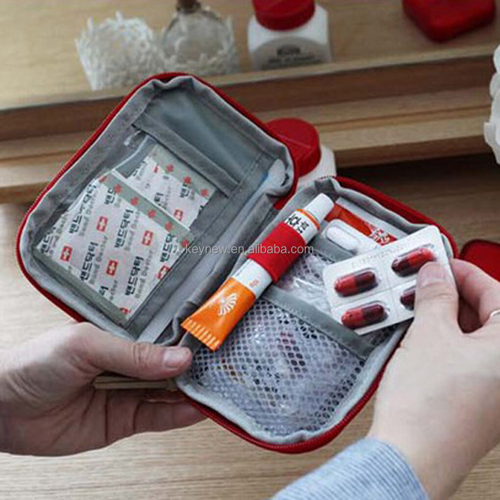 Picture of Portable Medicine Bag First Aid Kit Medical Emergency Kits Organizer Outdoor Household Medicine Pill Storage Bag