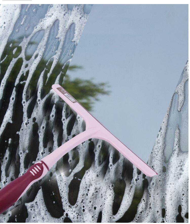 Picture of Silicone Anti-Slip Glass Wiper Cleaner Household Window Cleaning Tool with Plastic Handle for Floor and Shower Use