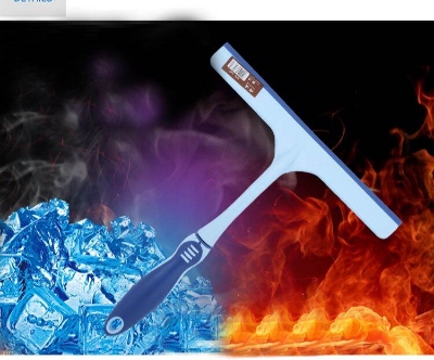 Picture of Silicone Anti-Slip Glass Wiper Cleaner Household Window Cleaning Tool with Plastic Handle for Floor and Shower Use