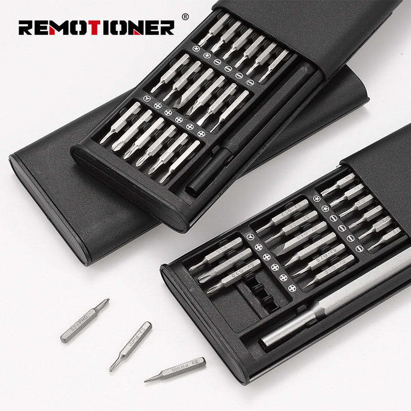 Picture of 24 in 1 precision magnetic screw driver bits repair multi-set mobile phone repair and disassembly screwdriver Tool set