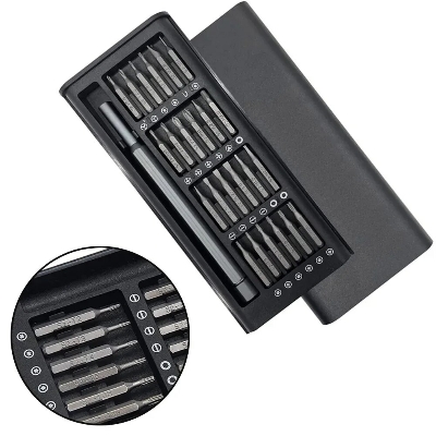 Picture of 24 in 1 precision magnetic screw driver bits repair multi-set mobile phone repair and disassembly screwdriver Tool set