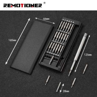 Picture of 24 in 1 precision magnetic screw driver bits repair multi-set mobile phone repair and disassembly screwdriver Tool set