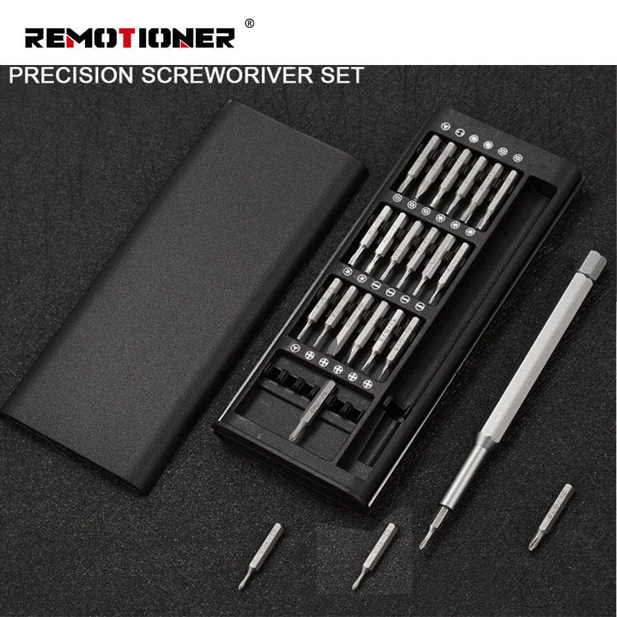 Picture of 24 in 1 precision magnetic screw driver bits repair multi-set mobile phone repair and disassembly screwdriver Tool set