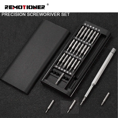 Picture of 24 in 1 precision magnetic screw driver bits repair multi-set mobile phone repair and disassembly screwdriver Tool set