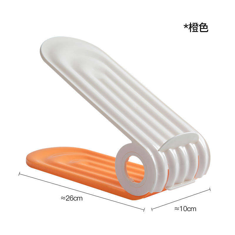 Picture of 2 Pcs Adjustable Double Layer Stack Shoe Holder Space Saver Shoe Slots Organizer Shoe Rack Organizador for Closet Organization