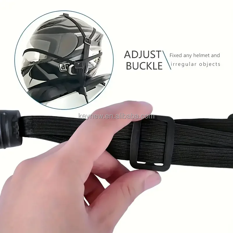 Picture of Motorcycle Luggage Strap Helmet net pocket Motorcycle Helmet Elastic Buckle Rope High-Strength Retractable Protective