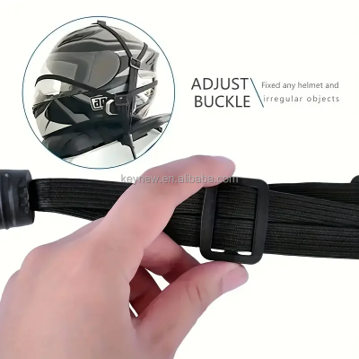 Picture of Motorcycle Luggage Strap Helmet net pocket Motorcycle Helmet Elastic Buckle Rope High-Strength Retractable Protective