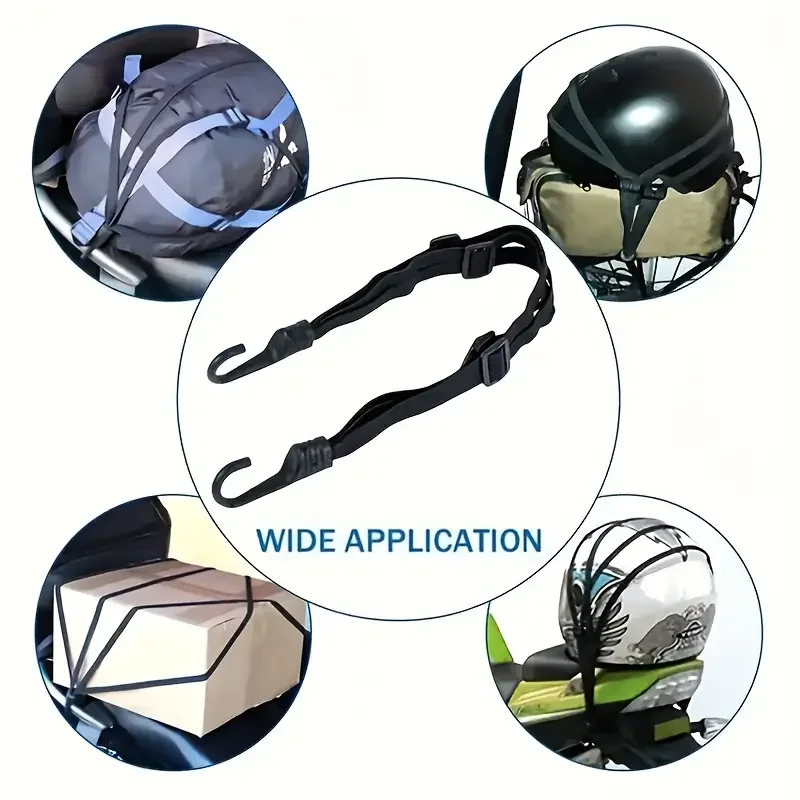 Picture of Motorcycle Luggage Strap Helmet net pocket Motorcycle Helmet Elastic Buckle Rope High-Strength Retractable Protective