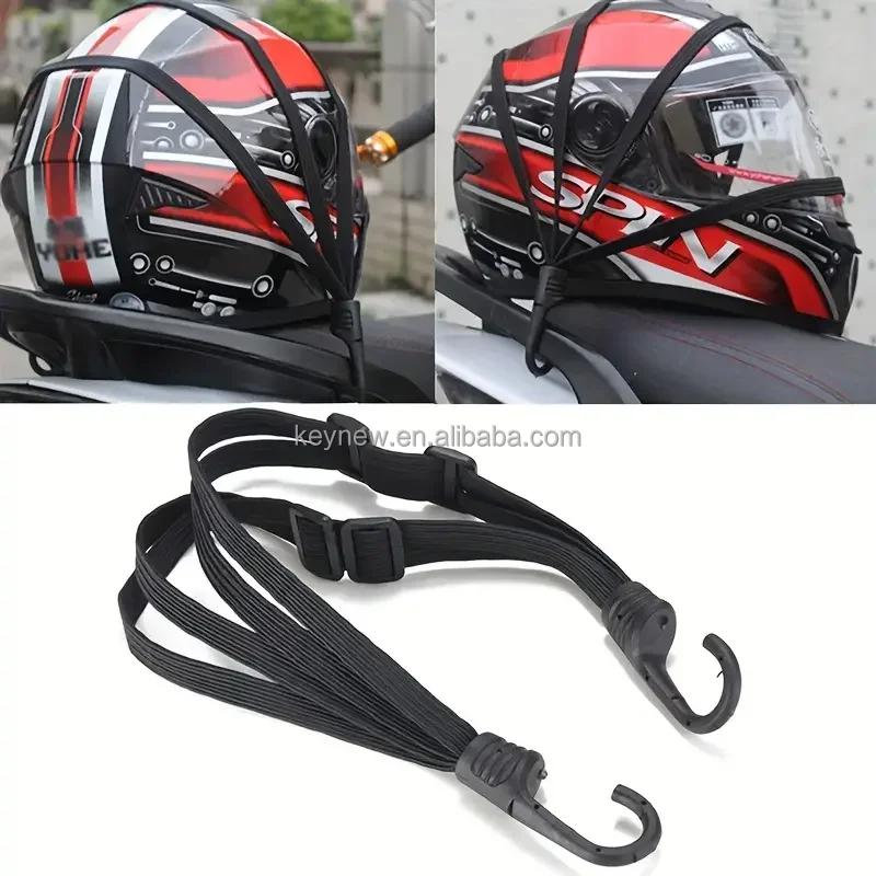Picture of Motorcycle Luggage Strap Helmet net pocket Motorcycle Helmet Elastic Buckle Rope High-Strength Retractable Protective