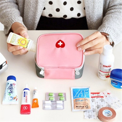 Picture of Travel storage bag new love emergency rescue bag, small medicine package, epidemic prevention bag, Korean style storage medical first aid kids