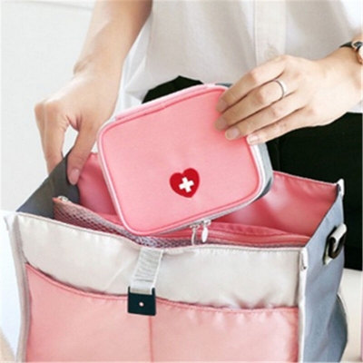 Picture of Travel storage bag new love emergency rescue bag, small medicine package, epidemic prevention bag, Korean style storage medical first aid kids