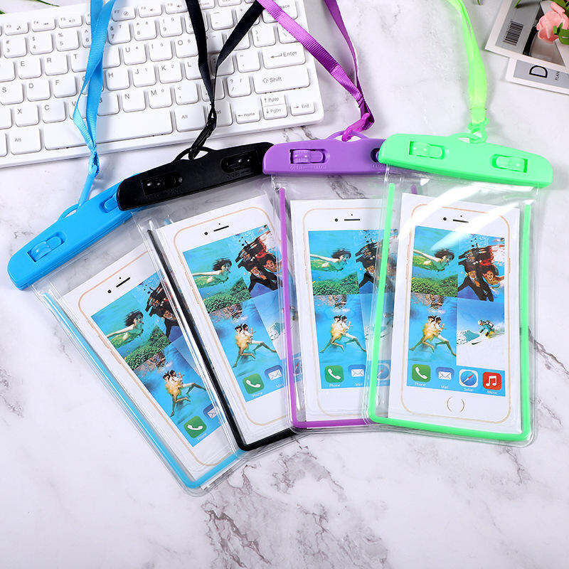 Picture of 1 Pcs Universal Waterproof Case mobile phone cases universal water proof phone pouch waterproof floating phone bag with lanyard