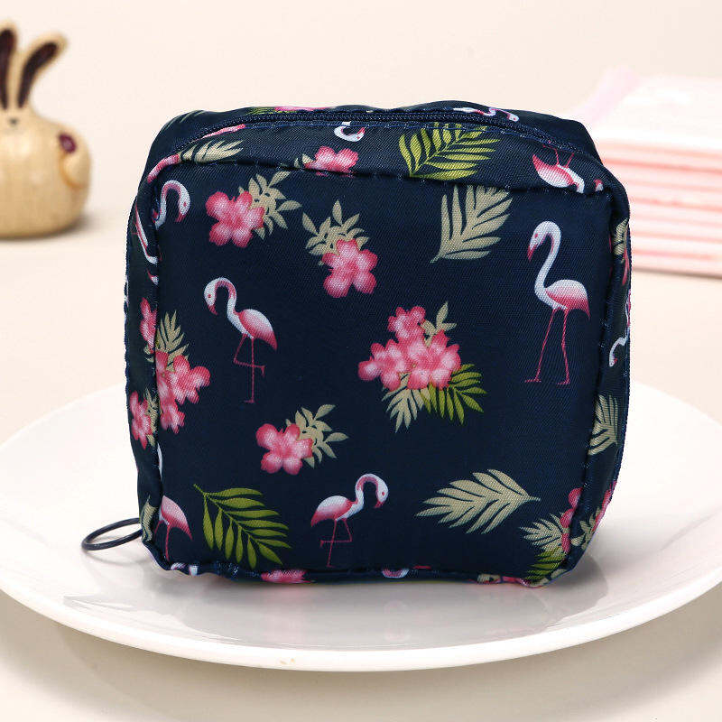 Picture of 1 Pcs Multi Functional Travel Storage Bag Portable Sanitary Napkin Bag and Toiletry Cosmetic Organizer with Waterproof Layer