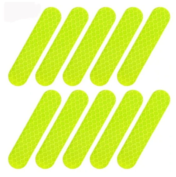 Picture of 4 Pcs Reflective Rim Tape Motorcycle Reflective Tape for Motorcycle Helmets Sticker
