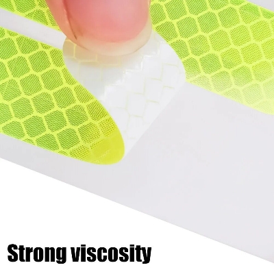 Picture of 4 Pcs Reflective Rim Tape Motorcycle Reflective Tape for Motorcycle Helmets Sticker