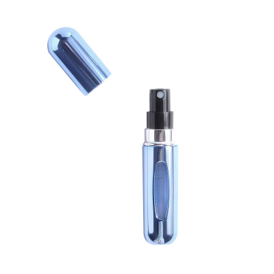 Picture of 1 Pcs Aluminum Perfume Atomizer with Window Bottom Refilled for Skin Care Mascara Loose Powder Glasses-Engraving Surface