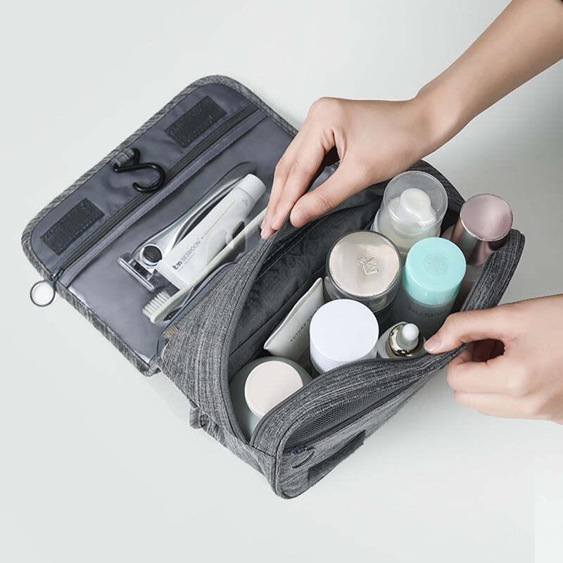 Picture of Travel Makeup Bags Women Waterproof Cosmetic Bag Toiletries Organizer Hanging Dry And Wet Separation Storage Bag