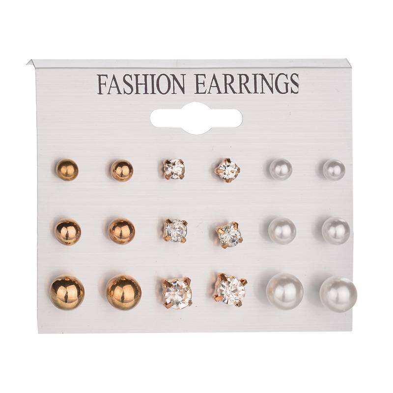 Picture of 9 Pair Fashion Pearl Earrings