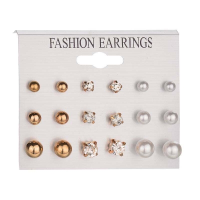 Picture of 9 Pair Fashion Pearl Earrings