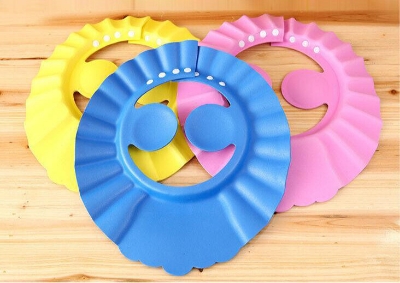 Picture of 2 Pcs Baby Bath Products Adjustable Shampoo Cap Shower Caps Baby Shower Eye Protection Splash Protection Head Baby Shampoo Cover